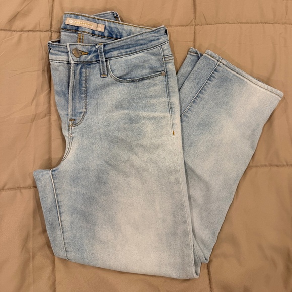 ATHLETA sculptek Denim Crop Jeans Size 8 - Picture 2 of 5
